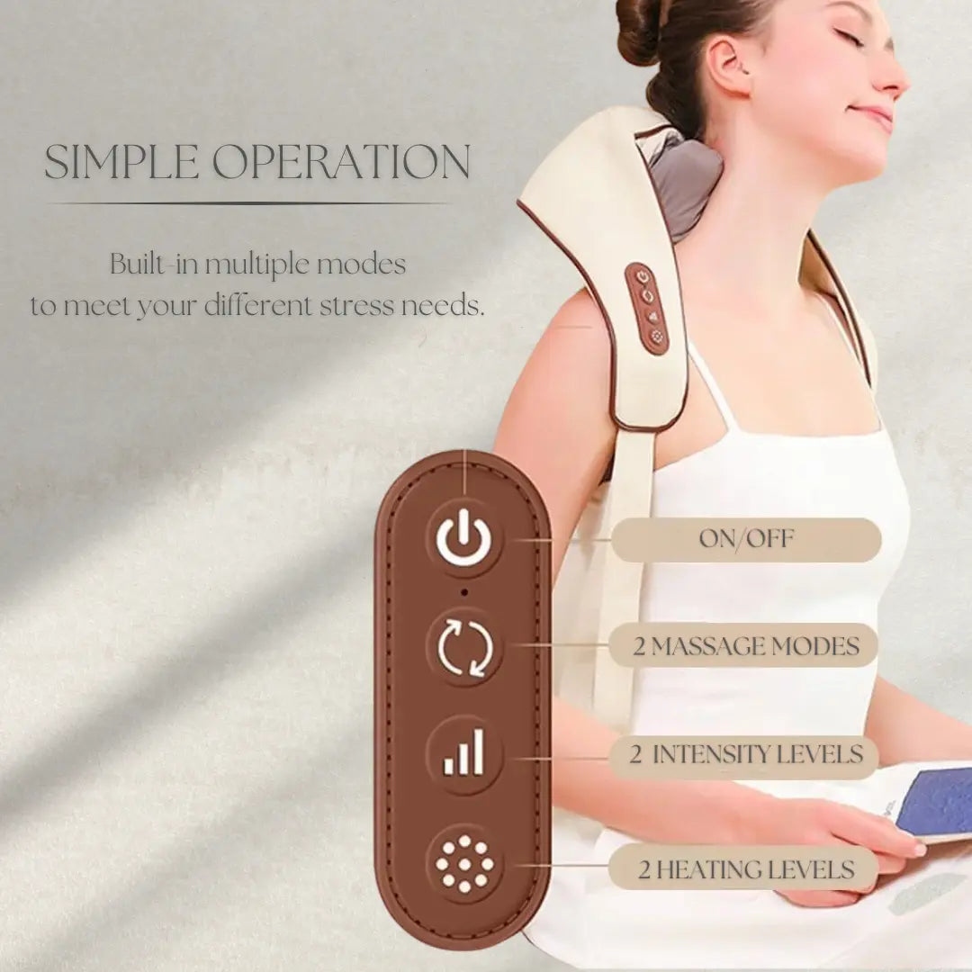 SootheWave™ - Neck/Shoulder and Body Electric Massager with Heat - Shoppirillo
